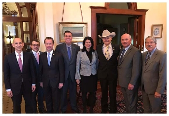 Bob Mitchell at Texas house